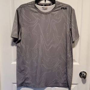 NWT FILA Sport Live In Motion Men's Provent Gray Shirt - Size Medium
